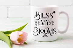 Bless My Blooms Spring SVG I Spring Door Sign SVG