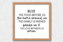 Bless the food before us the home SVG, Farm House Sign SVG Product Image 1