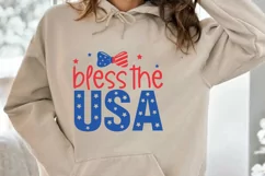 Bless the USA SVG , 4th of July SVG , Independence Day SVG Product Image 2