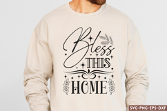 Bless this home SVG, Christian SVG Desi Product Image 1