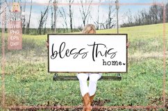 Bless This Home - Christian svg Product Image 5