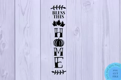 Bless This Home Svg Porch Sign Svg Farmhouse Fall Svg Fall Product Image 2