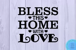 Bless This Home Farmhouse Door Sign Svg Wooden Door Sign Svg Product Image 2