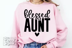 Blessed Aunt SVG - Aunt Era Gift - Promoted to Aunt Life SVG Product Image 1