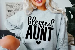Blessed Aunt SVG - Aunt Era Gift - Promoted to Aunt Life SVG Product Image 3