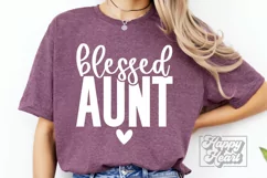 Blessed Aunt SVG - Aunt Era Gift - Promoted to Aunt Life SVG Product Image 2