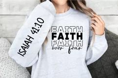 Faith Over Fear Sleeve SVG, Christian SVG Design Product Image 2