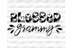 Blessed Grammy SVG Blessed Grandma png pdf Family shirts Product Image 2