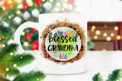 Blessed Grandma Ornament Sublimation I Christmas Ornament 