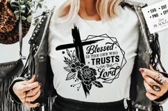 Blessed is the one who trusts in the Lord svg, Faith SVG Product Image 1