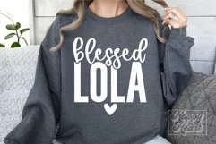 Blessed Lola SVG - Mothers Day Design - Loved Lola Era SVG Product Image 1
