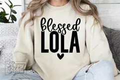 Blessed Lola SVG - Mothers Day Design - Loved Lola Era SVG Product Image 3