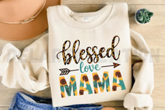 Blessed love Mama Sublimation PNG Product Image 3