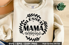 Mother's Day SVG Design - Eat Sleep Mom Repeat Product Image 4
