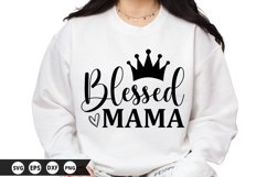 Blessed mama - Mother's Day SVG Design Product Image 1