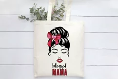 Blessed Mama Messy Bun | Messy Hair | Mothers Day Product Image 2