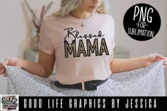 Blessed mama design on tshirt 
