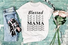 Blessed Mama SVG for Mother's Day ,Maternity Shirt Design Product Image 2