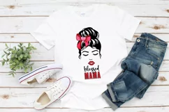 Blessed Mama Messy Bun | Messy Hair | Mothers Day Product Image 4