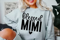 Blessed Mimi SVG - Mimi Life - Mothers Day - My Mimi Era SVG Product Image 1