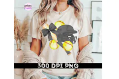 Softball Coquette png, Black Bows Sports Deisgn Product Image 6