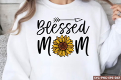 Blessed mom SVG, Mama SVG Product Image 1