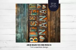 Blessed Nana Tumbler Wrap Grandma Tumbler Sublimation Png