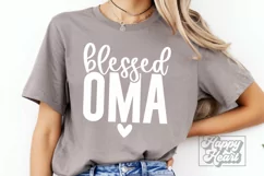Blessed Oma SVG - Cool Loved Oma Era - Mothers Day Gift PNG Product Image 1