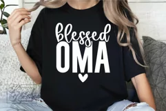 Blessed Oma SVG - Cool Loved Oma Era - Mothers Day Gift PNG Product Image 4