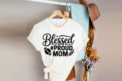 Blessed Proud Mom SVG | American Football SVG Product Image 3