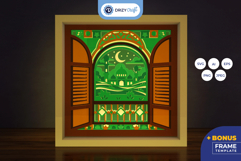 Blessed Ramadan Moments 3D Light Box Product Image 1