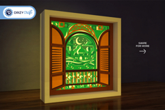 Blessed Ramadan Moments 3D Light Box Product Image 2
