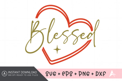 Blessed SVG, Christian SVG, Religious SVG, Bible Verse SVG Product Image 1