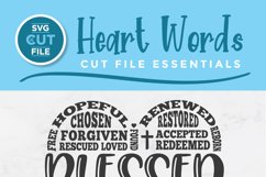 Blessed svg with subway art heart for tall pinterest image