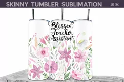 Teacher Assistant Tumbler Wrap | Blessed Teacher Assistant Product Image 1