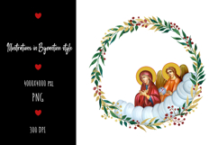 christening, vintage, religious, icon, communion, faith, sacrament, saviour, epiphany, christian, evangelical, orthodox, greek, art, saint, holy, king, baptism, confirmation, floral, religion, wreath, illustration, god, blessing, byzantine