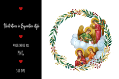christening, vintage, religious, icon, communion, faith, sacrament, saviour, epiphany, christian, evangelical, orthodox, greek, art, saint, holy, king, baptism, confirmation, floral, religion, wreath, illustration, god, blessing, byzantine