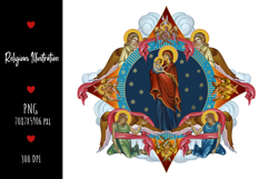christening, vintage, religious, heaven, communion, faith, sacrament, saviour, epiphany, christian, evangelical, orthodox, greek, art, saint, holy, king, baptism, confirmation, angels, religion, sky, illustration, god, blessing, byzantine