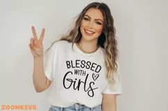 Blessed with girls SVG, Mama shirt SVG, Mama Mug SVG Product Image 3