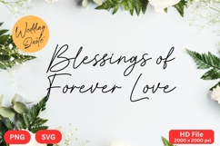 Blessings of Forever Love - Wedding Quote SVG&#039;s Cut Product Image 1