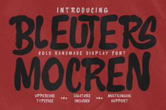 Bleuters Mocren Bold Handmade Display Font Product Image 1