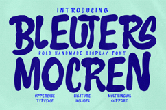Bleuters Mocren Bold Handmade Display Font Product Image 8