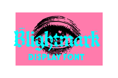 Blightmark Display Font Product Image 1