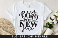 Bling in the New Year SVG - Happy New Year Design Product Image 1