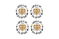 Bling It On 3 4 5 6 Grade SVG Cut File Product Image 1