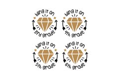 Bling It On 3 4 5 6 Grade SVG Cut File Product Image 1