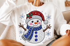 Bling Rhinestone Snowman Png Product Image 2