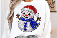 Bling Rhinestone Snowman Png Product Image 2