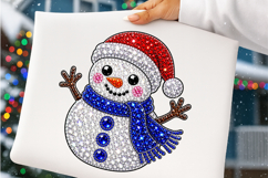 Bling Rhinestone Snowman Png Product Image 4