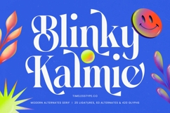 Blinky Kalmie - Modern Alternate Serif Product Image 1